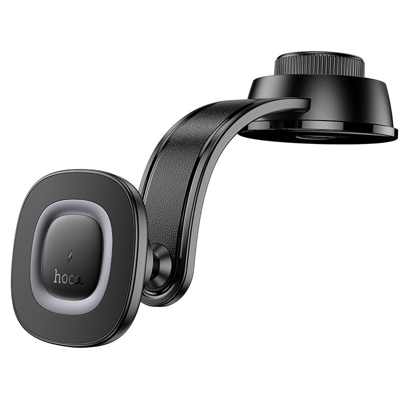 15W MagSafe-Compatible Magnetic Wireless Car Charger & Phone Holder – Black Metal