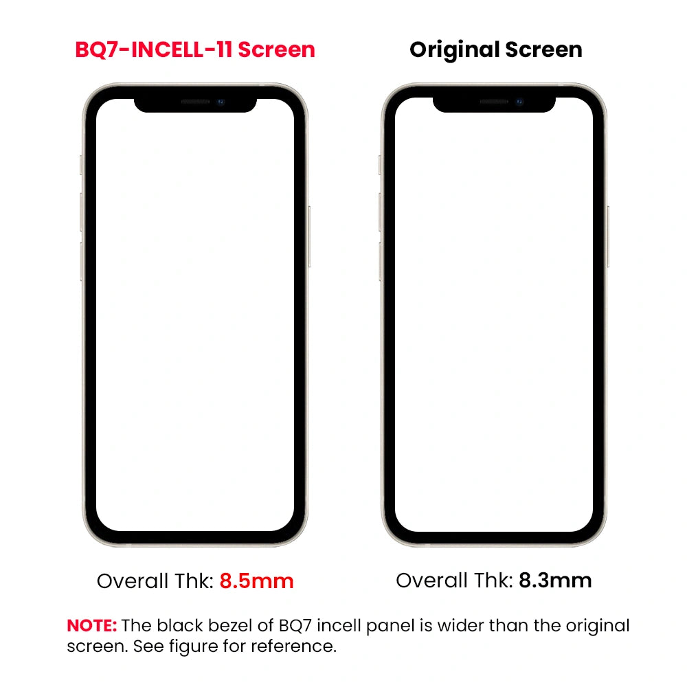 BQ7 Incell LCD Screen Assembly for iPhone 11 Pro – IC Chip Transfer Compatible