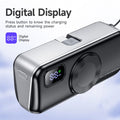 5000mAh 22.5W Power Bank with Wireless Watch Charging & Built-in Cable – Black