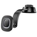 15W MagSafe-Compatible Magnetic Wireless Car Charger & Phone Holder – Black Metal