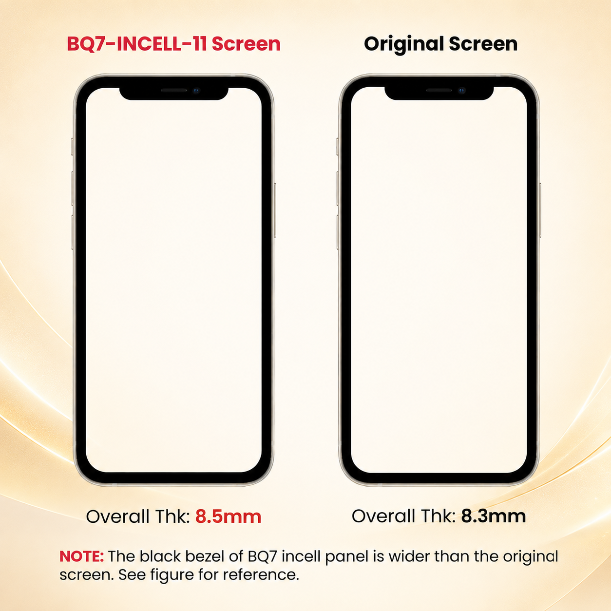 BQ7 Incell LCD Screen Assembly for iPhone 11 Pro – IC Chip Transfer Compatible