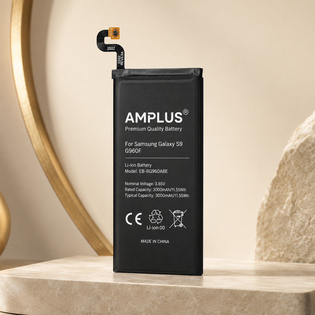 AMPLUS 3000mAh Replacement Battery for Samsung Galaxy S9 G960F